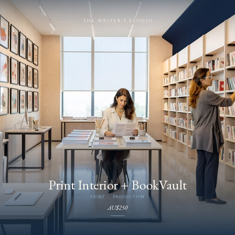 The Writer's Studio — Print Interior + BookVault
